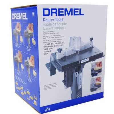 Dremel Peru - E Shop - Dremel 231 Mesa para Fresar / Mini Torno /  Rebajadora Precio regular: s/.169.00 - Convierte la herramienta Dremel en  un banco de trabajo para realizar operaciones