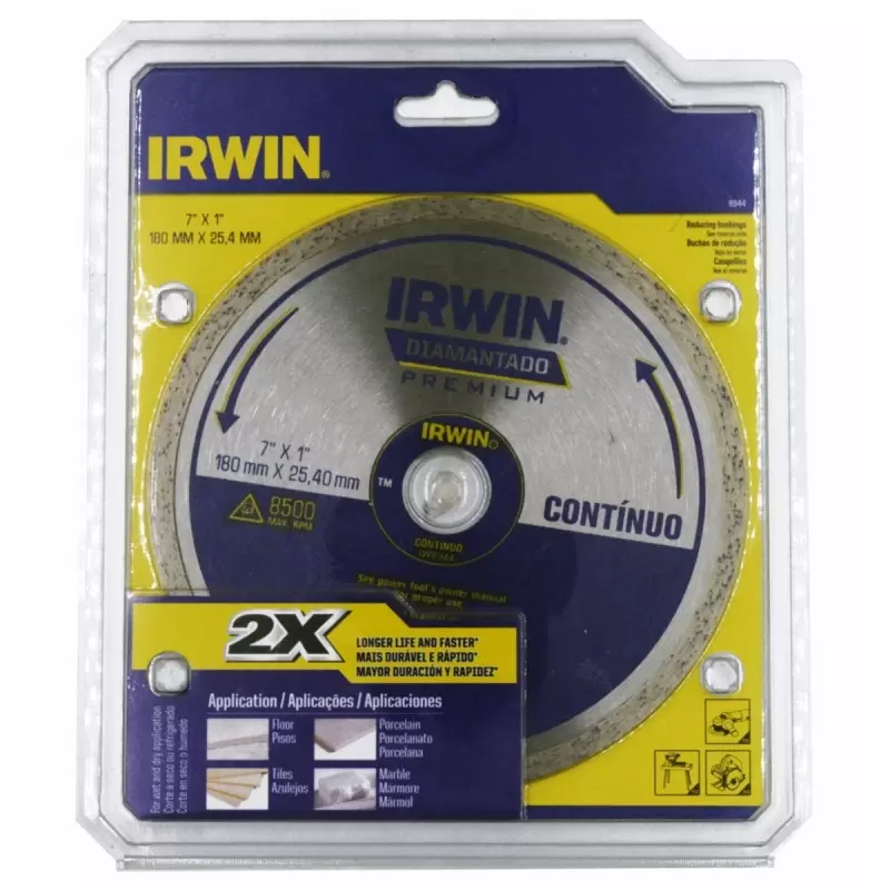 Disco diamantado 180mm 7" / Continuo IW8944 IRWIN