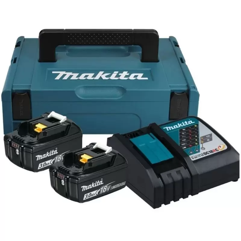 Makpac 2 Baterias 3.0Ah 18V LXT (BL1830B) + cargador simple rapido