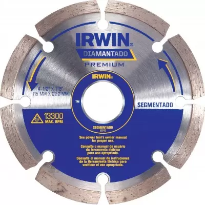 Disco Diamantado 4 1/2" Segmentado Irwin IW8946