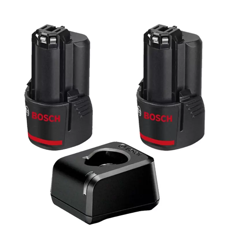 Pack 2X baterias Bosch GBA 12V 6.0Ah + cargador GAL 12V-40