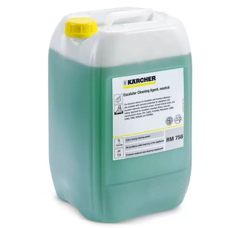 FloorPro detergente para fregadora para la limpieza de escaleras mecanicas, neutro RM 758