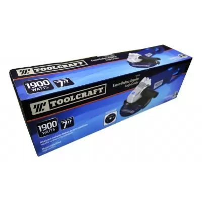 Amoladora Angular 7" 1900W 6000 rpm + Guantes + Lentes de Seguridad Toolcraft TC4110-K1