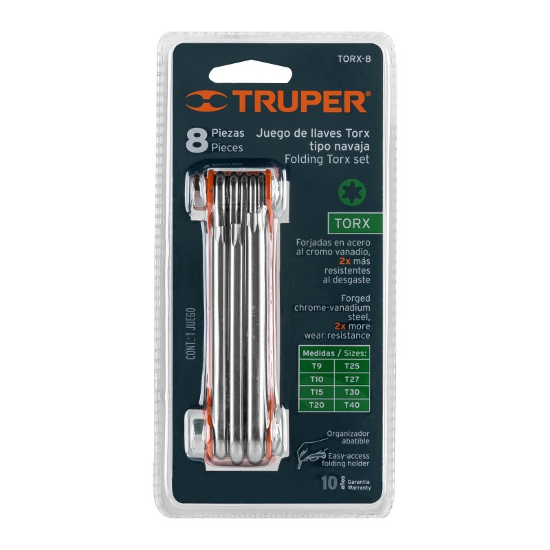 WITTE 81709 - Llave en T Torx PROTOP - Torx 9 / Largo 100 mm