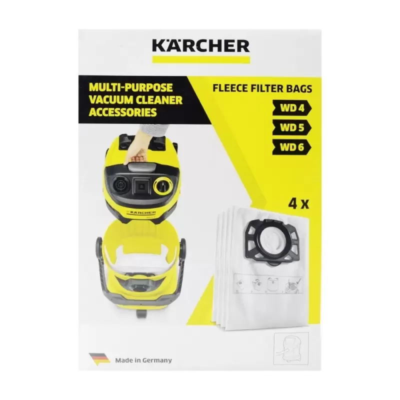 5x bolsa aspiradora reemplaza Kärcher 2.863-236.0 para Kärcher aspiradora  Kärcher - vellón micro