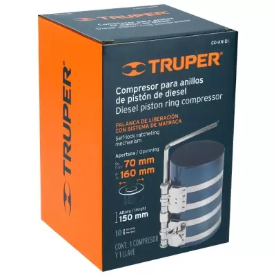 Compresor para Anillos de Pistón Diesel 16cm Truper 14522