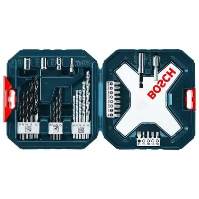 Taladro Percutor 1/2" 18V Brushless + Set de Accs. 34 Pzs. Bosch