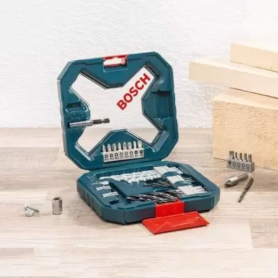 Taladro Percutor 1/2" 18V Brushless + Set de Accs. 34 Pzs. Bosch