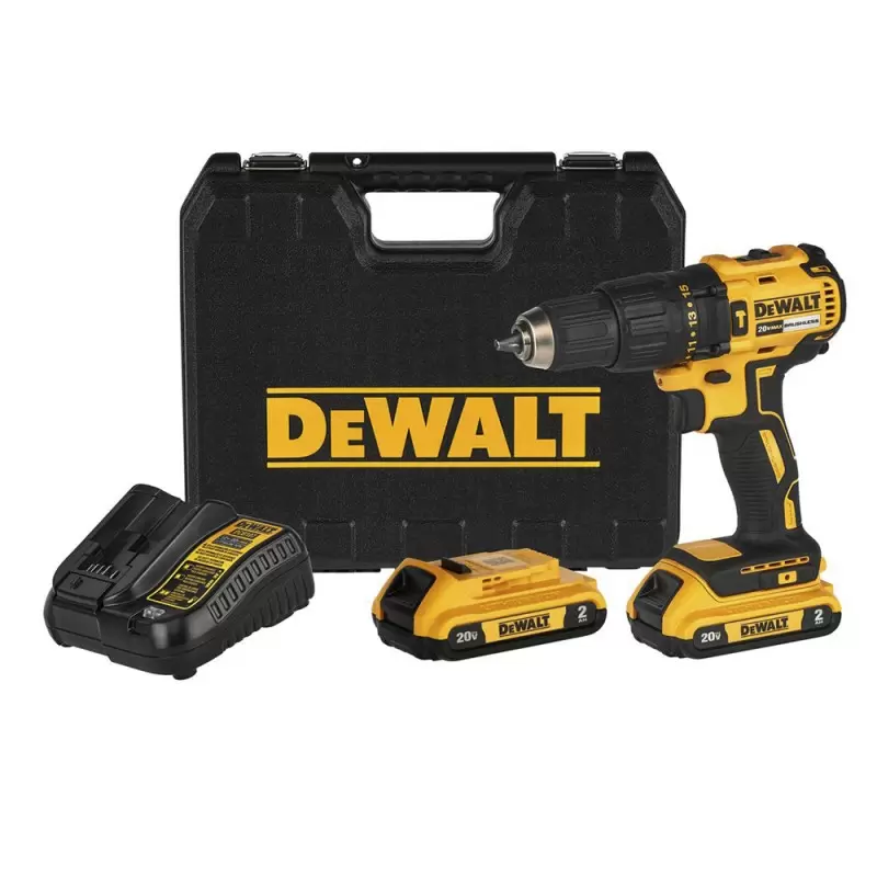 Taladro Percutor 1/2" 20V Brushless Inc 2 Bat y Carg Dewalt DCD7781D2-B2