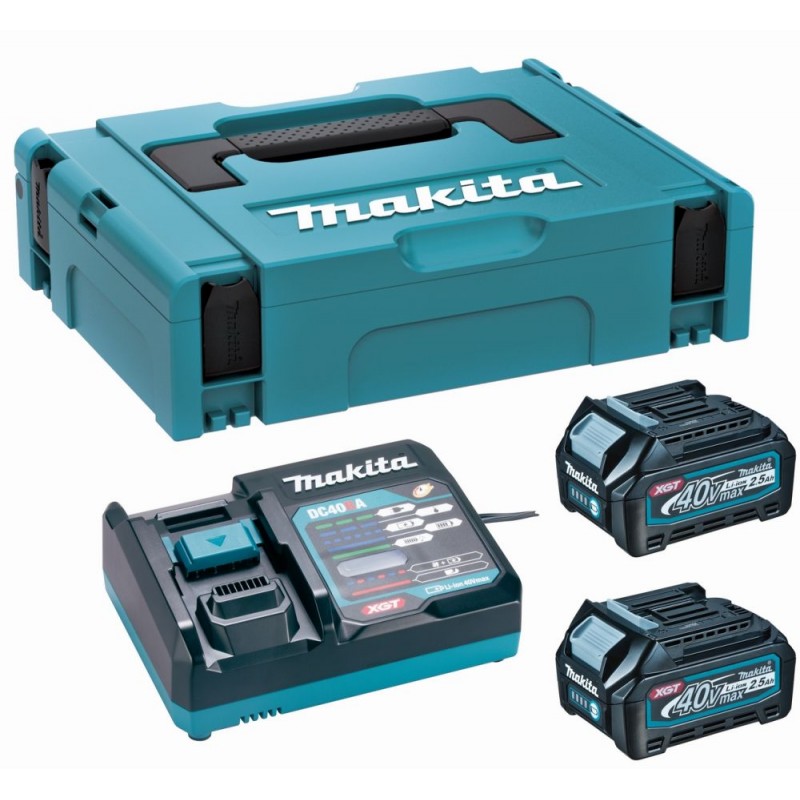 Makpac 2 Baterías 2.5Ah (BL4025) + Cargador Estándar (DC40RC) XGT 40Vmax