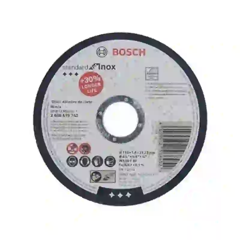 Discos de Corte Estándar para Metal 115x1,6x22,23mm Bosch 2608.619.742-000