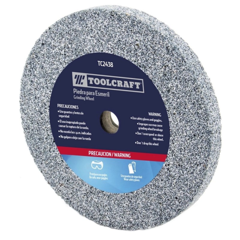 Piedra Abrasiva 5" x 19mm x 1/2" Grano 36 Toolcraft TC5177