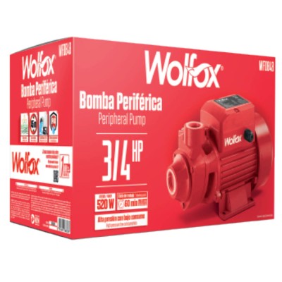 Bomba Periférica 3/4 HP 220V WF0848 Wolfox