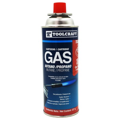 Estufa de Gas Portátil + 2 Cartuchos de Gas Butano/Propano Toolcraft TC4615-K1