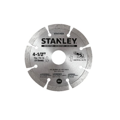 Esmeril Angular 4-1/2" 750 W + 8 Discos Abrasivos + 2 Discos Diamantados Stanley SG7115V10-B2