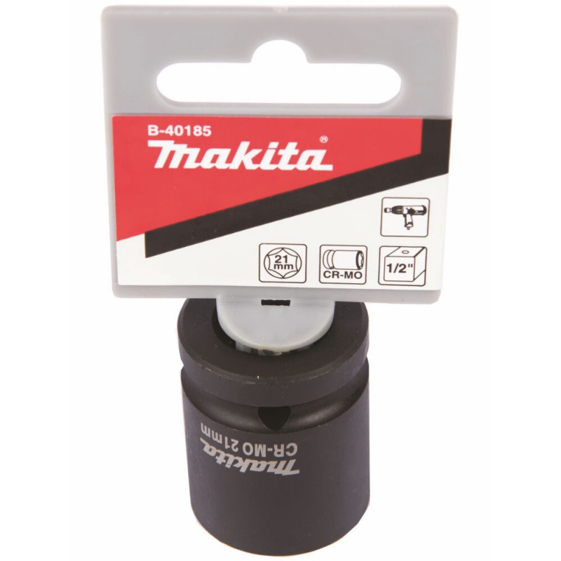 Dado Hexagonal Milimétrico 1/2" x 21mm Corto Makita B-40185