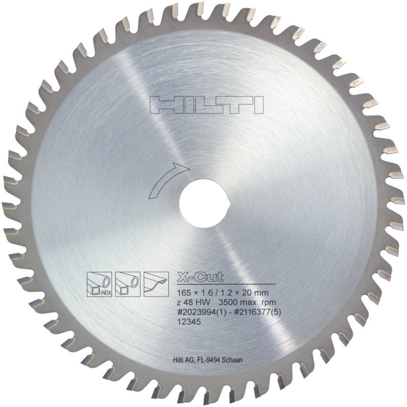 Hoja sierra circular SCB WS CC 190x30 z54 2112324 Hilti