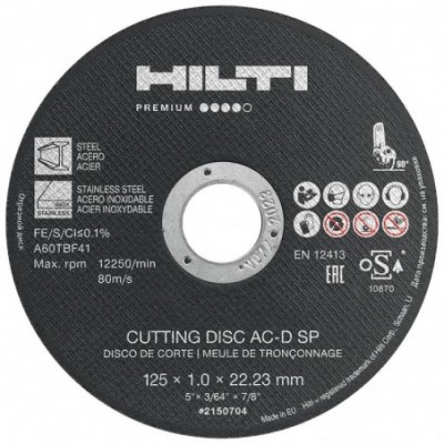 Disco de corte AC-D SP 115x1.0 2150701 Hilti