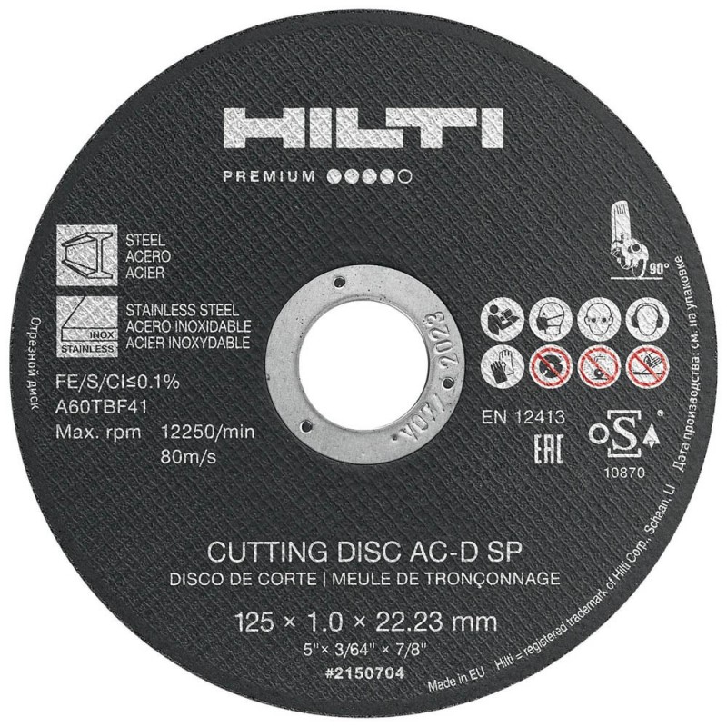 Disco de corte AC-D SP 115x1.0 2150701 Hilti
