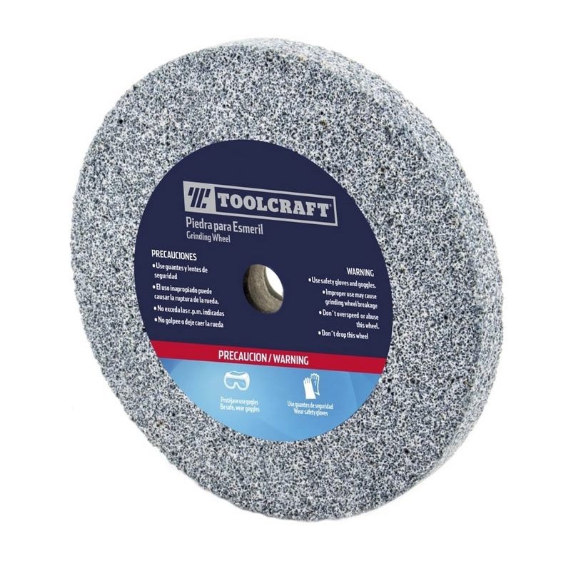 Piedra Abrasiva 8" x 25.4mm x 1/2" Grano 60 Toolcraft TC5179