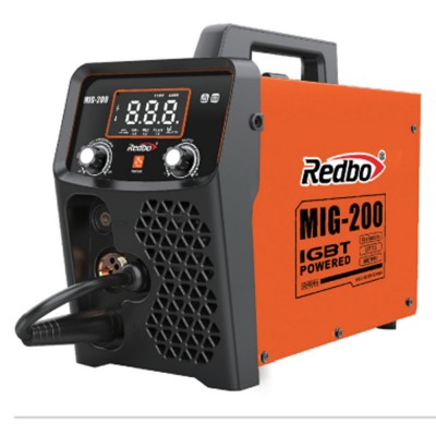 Soldadora Inverter Multiproceso MIG 50-200A MMA 20-200 Lift Tig Flux 0.8 - 1.0 x 5kg Redbo MIG-200
