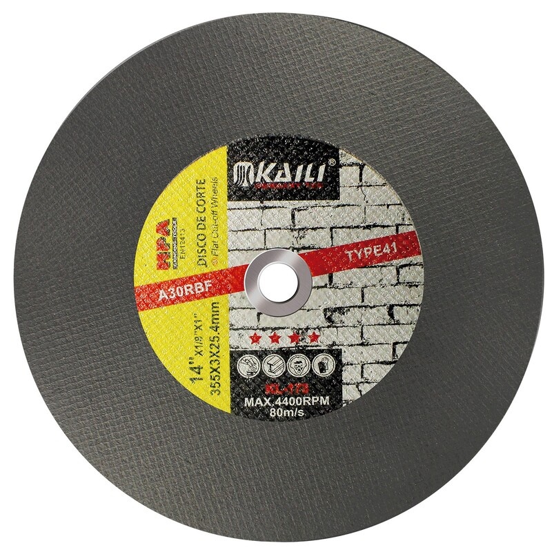 Disco de Corte 14" x 3mm x 1" para Metal Kaili KL173