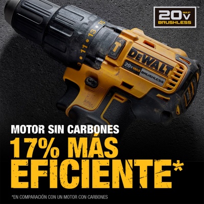Taladro Percutor 1/2" 20V Brushless 65Nm 1 Bat 3.0 Ah Dewalt DCD7781L1-B2