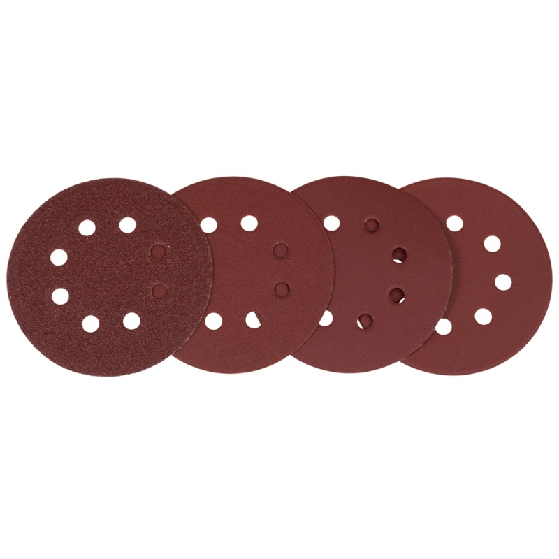 Juego Discos De Lija 125 Mm Con Velcro - 6 Granos Diferentes Para Lijadora Excéntrica