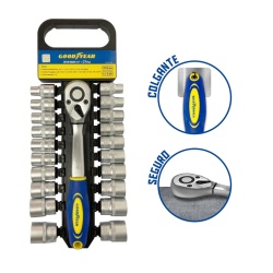 Juego de Herramientas 1/2" 21 Piezas GoodYear GY-SK-5006