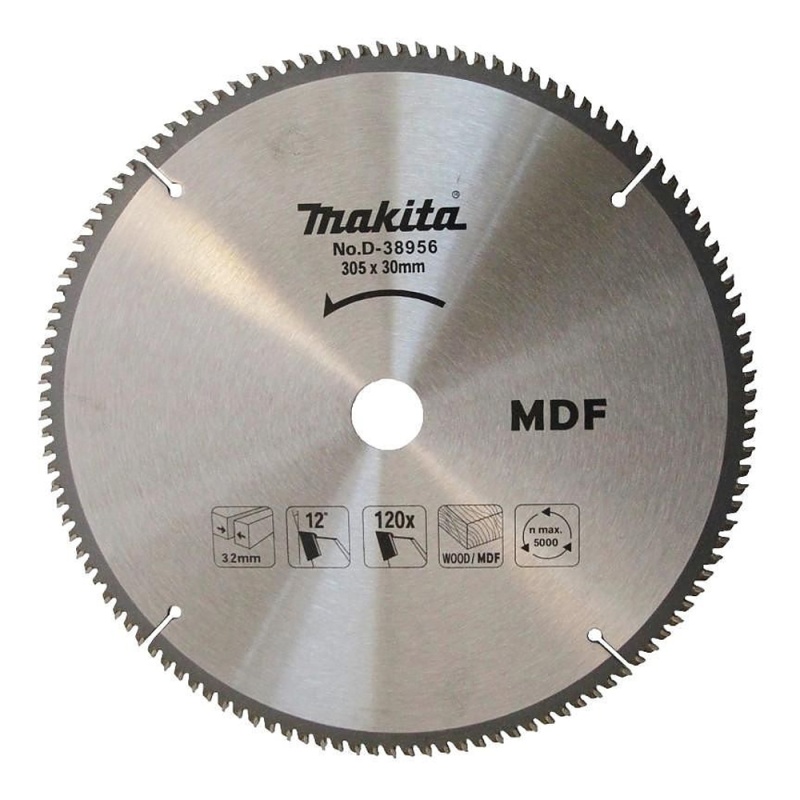 Disco de Corte 12" x 30mm para MDF 120 D Makita D-38956