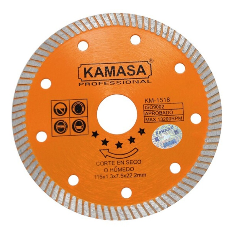 Discos Diamantado Turbo 4 1/2" (115 mm) para Concreto Kamasa KM1518