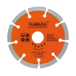 Disco Diamantado Segmentado 4 1/2" (115 mm) para Concreto Kamasa KM276