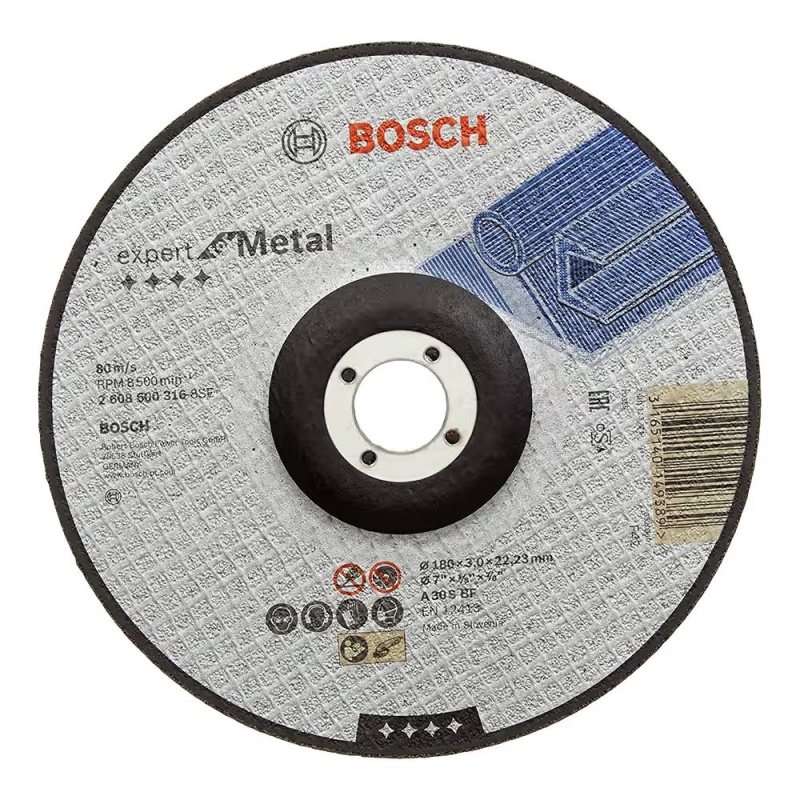 Disco Abrasivo de Corte 7" (180mm) para Metal Bosch 2608.600.316-000