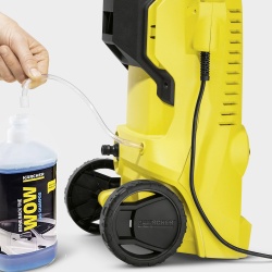 Hidrolavadora K2 Power Control + Aspiradora/Sopladora WD 1 Classic + Champú para Vehículos RM 610 Karcher