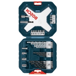Taladro Percutor 1/2" 18V Brushless Incl 1 Bat + carg GSB 18V-50 + Set de Brocas y Puntas x 34 Pzs X-LINE Bosch