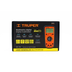 Multimetro Digital Profesional 2B-750V CA/CC 10402 Truper