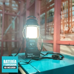 Radio con Linterna 14.4/18V LXT FM y Bluetooth Baretool Makita DMR057