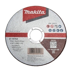 Disco Abrasivo de Corte para Inox 4 1/2" 50 und Makita D-18764-50