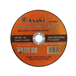 Disco de Corte 7" para Acero Inox Asaki ASK08823