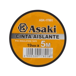 Cinta Aislante 0.13x19 mm Asaki ASK17801