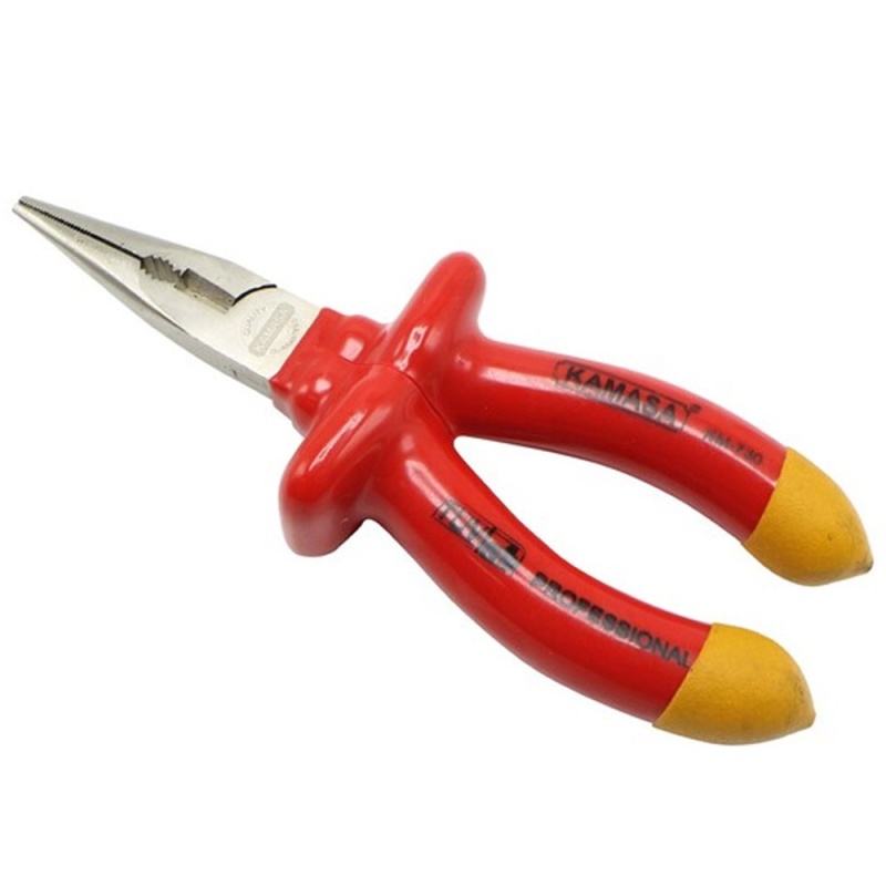 Alicate Punta y Corte 6" Aislante Kamasa KM730