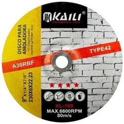 Disco Abrasivo de Corte 9" x 6 x 22.23 mm Kaili KL109