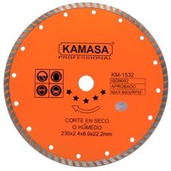 Disco Diamantado Continuo 9" Kamasa KM1582