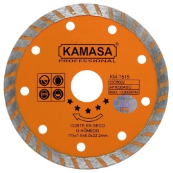 Disco Diamantado Turbo 4 1/2" (115 mm) para Concreto Kamasa KM1515