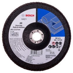Disco Flap 7" (180 mm) Grano 40 para Metal Bosch 2608.619.910-000