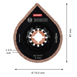 Sierra Starlock 2.5 mm para Mayólica Bosch Expert 2608.900.041-000