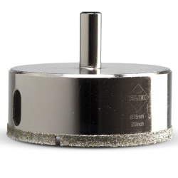 Broca Diamantada 75 mm para Porcelanato Easygres Rubi 610003011