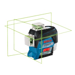 Nivel Láser 360 de 3 Líneas Verde GLL 3-80 CG + Receptor LR 7 Bosch 0601.063.T01-000