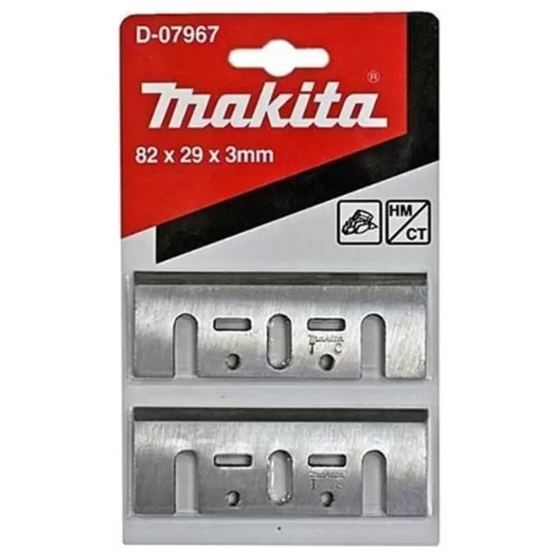 Set de 2 Cuchillas para cepillo 82mm Makita D-07967