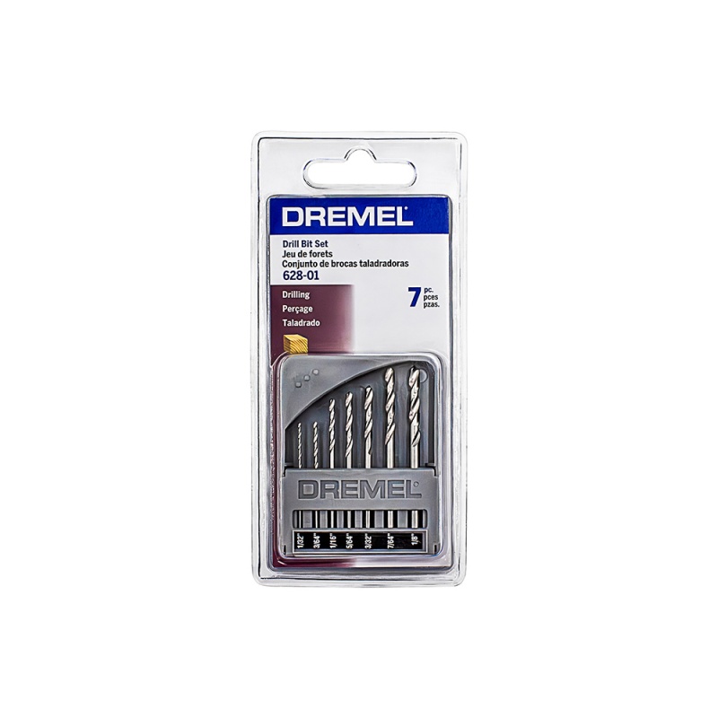 Juego de Brocas HSS para Madera 7 Piezas Dremel 2615.062.8AE-000